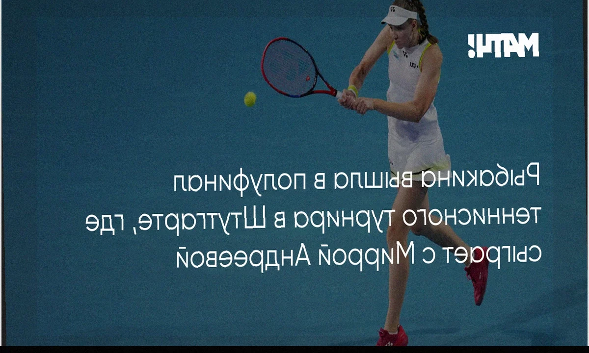 Рыбакина вышла в полуфинал турнира в Штутгарте и сыграет с Андреевой
